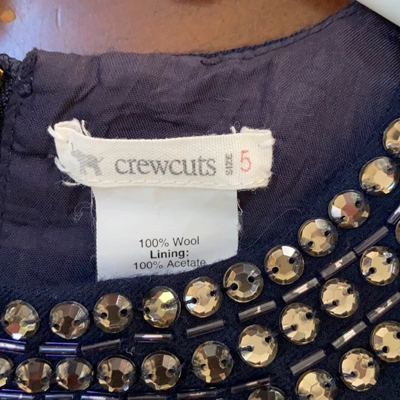 Crewcuts Navy Wool Dress - Size 5 - Picture 5 of 5